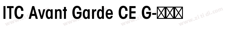 ITC Avant Garde CE G字体转换